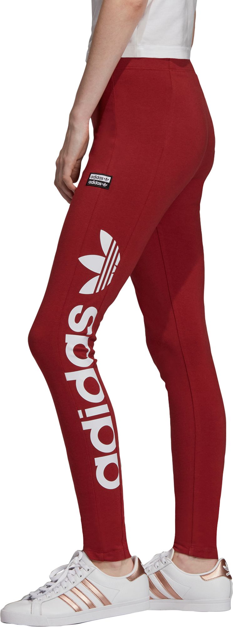 womens red adidas leggings