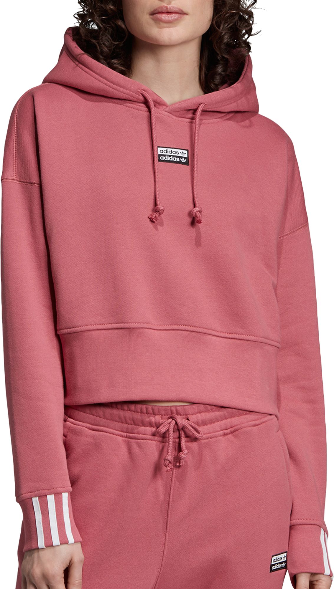 adidas women's originals cropped hoodie