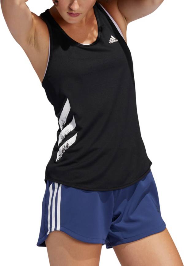 adidas Women's Run It 3-Stripes PB Tank Top