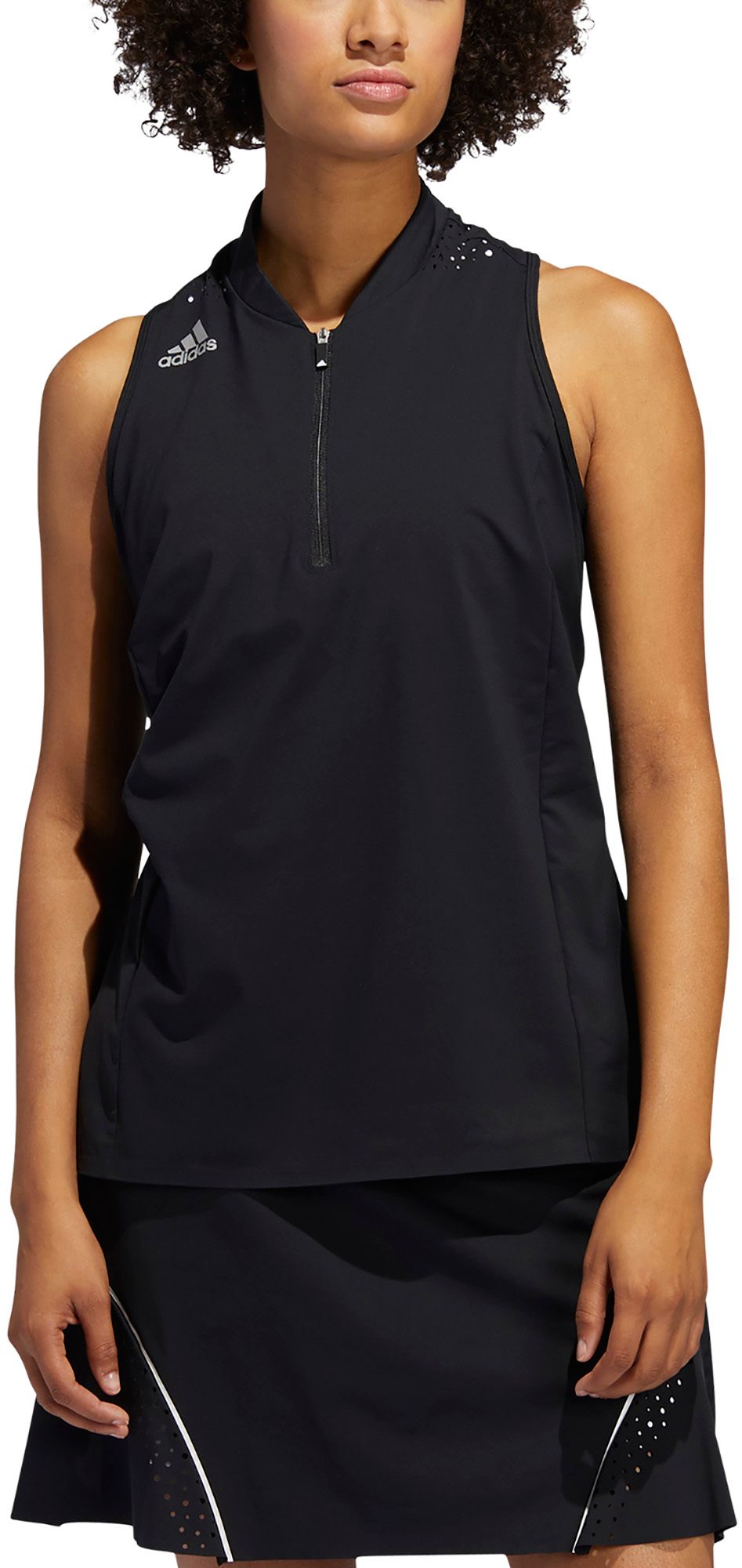 adidas sleeveless golf shirt