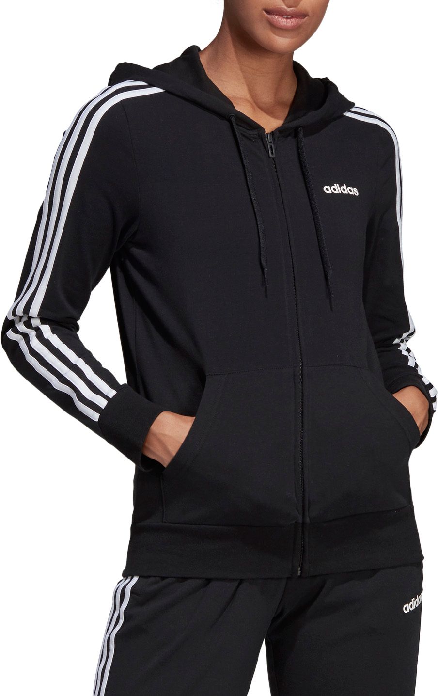 adidas black zip up jacket