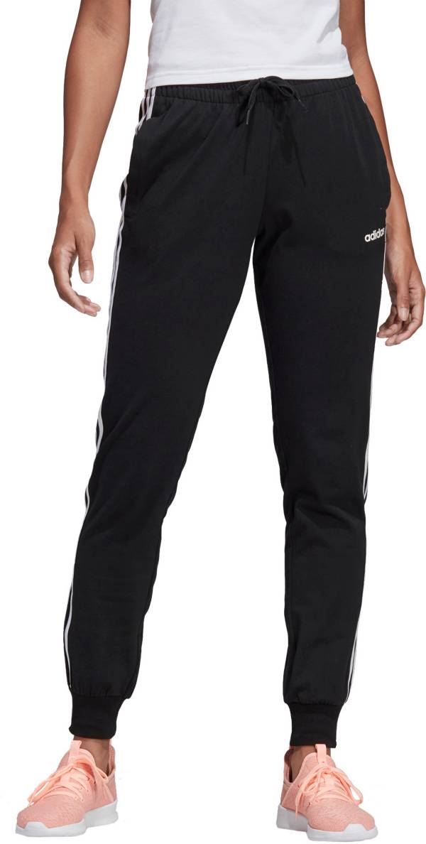 adidas Women's Essentials 3-Stripes Single Jersey Pants