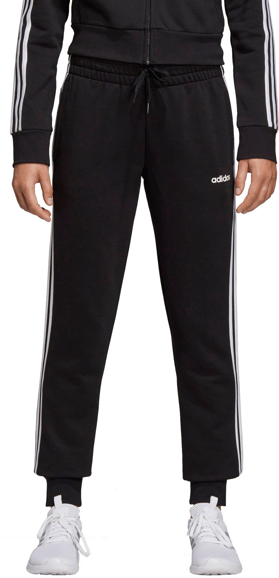 adidas essential 3 stripe joggers womens