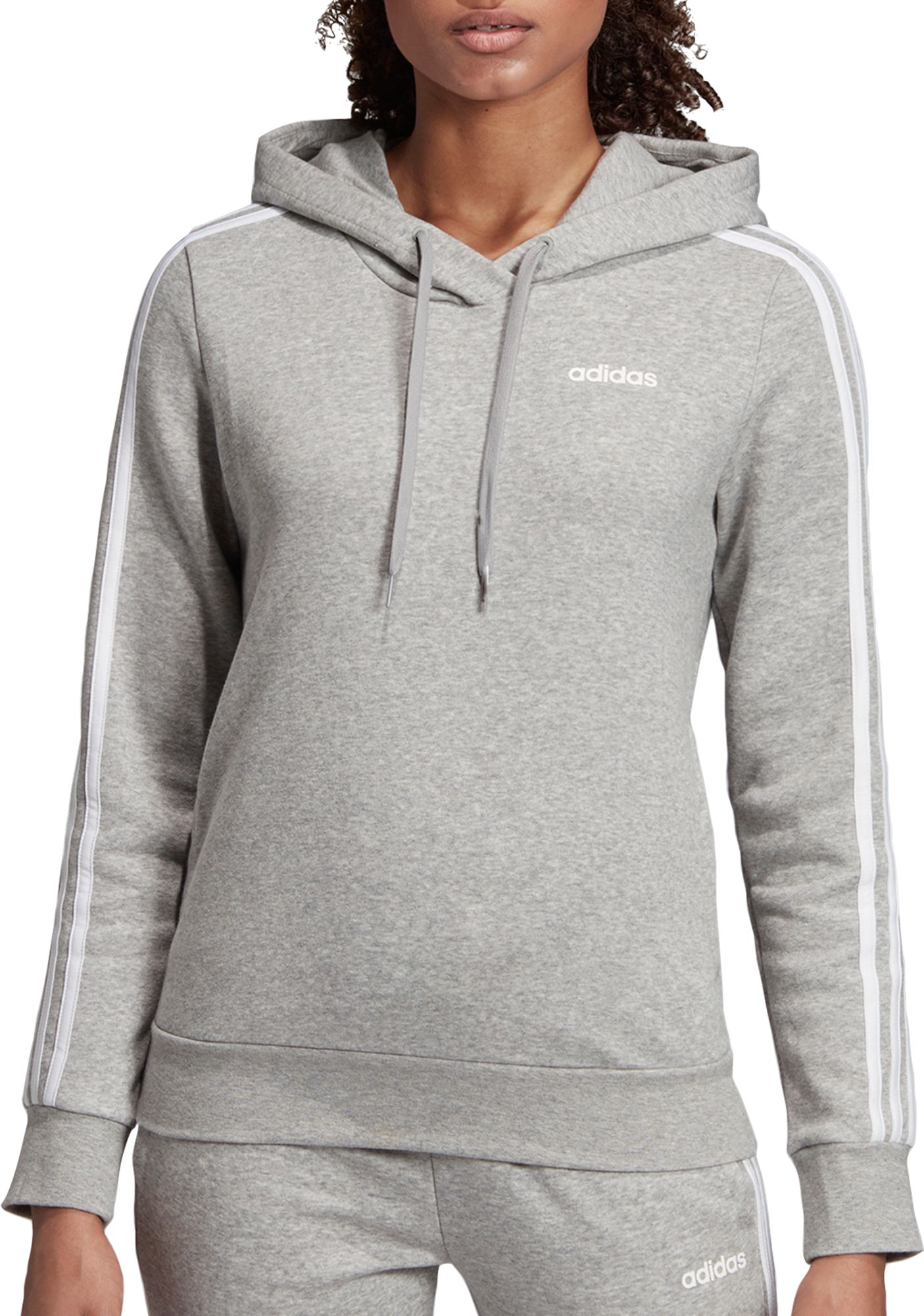 adidas women's 3 stripes hoodie