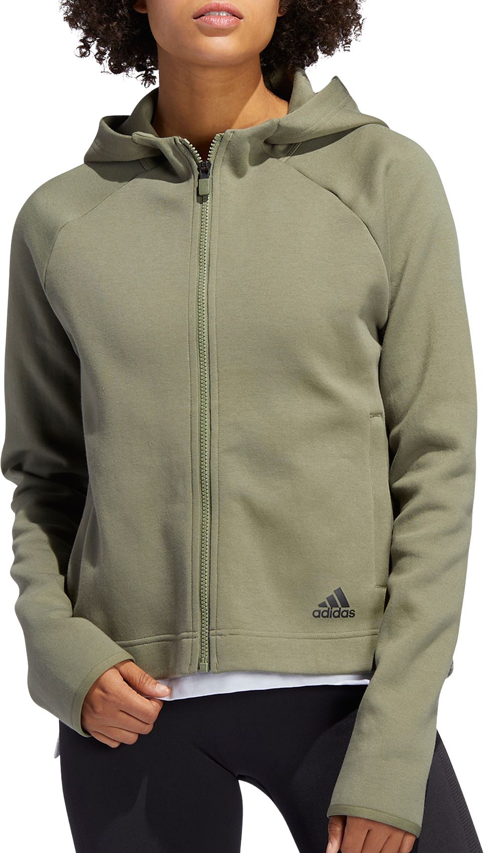 green adidas womens hoodie