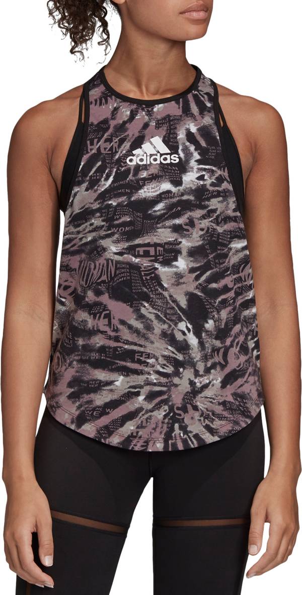 adidas Women's Badge Of Sport Racerback Tank Top