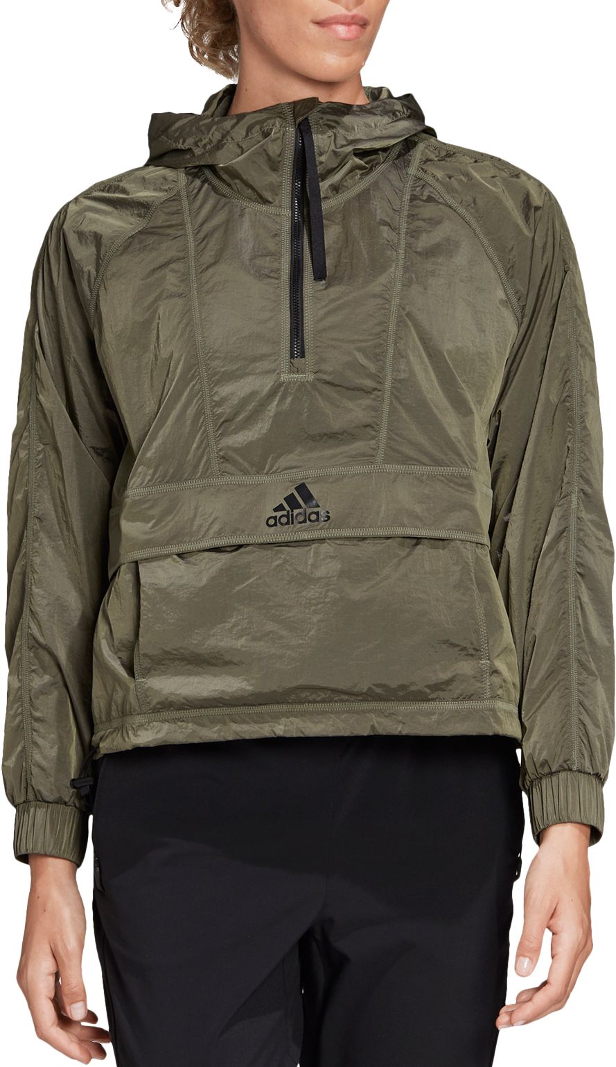 adidas cropped windbreaker