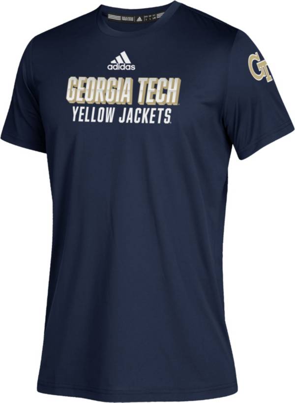 adidas Youth Tech Yellow Jackets Navy Chromed Up Performance T
