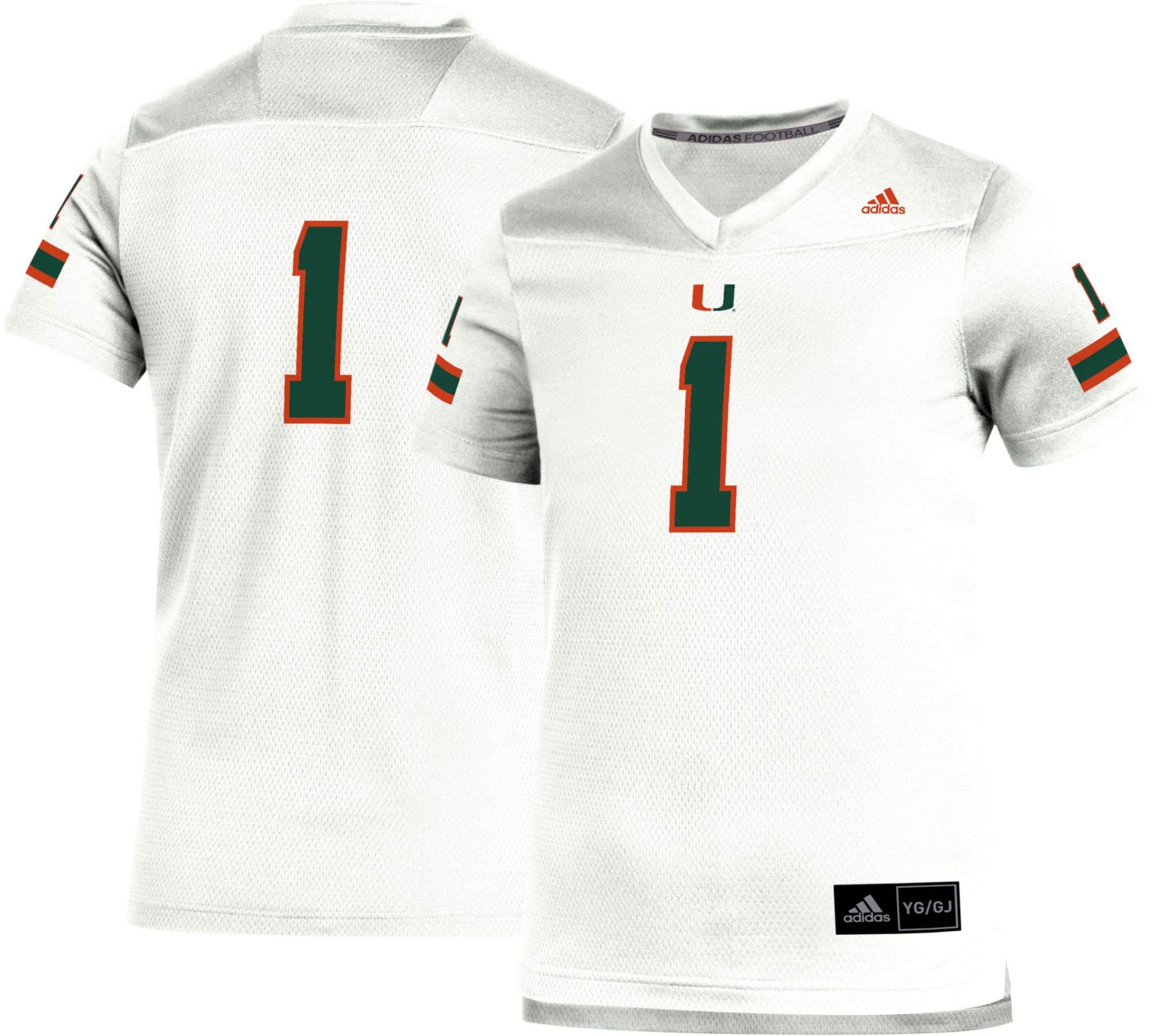 miami hurricanes youth football jersey