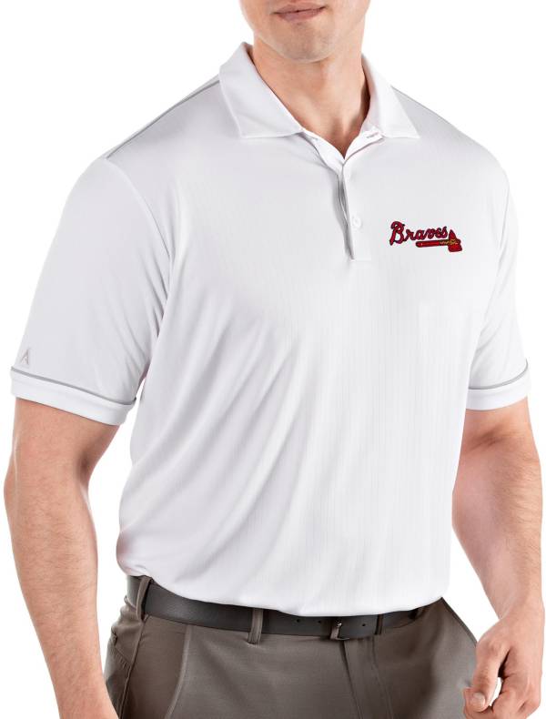 Antigua Men's Atlanta Braves Salute White Performance Polo