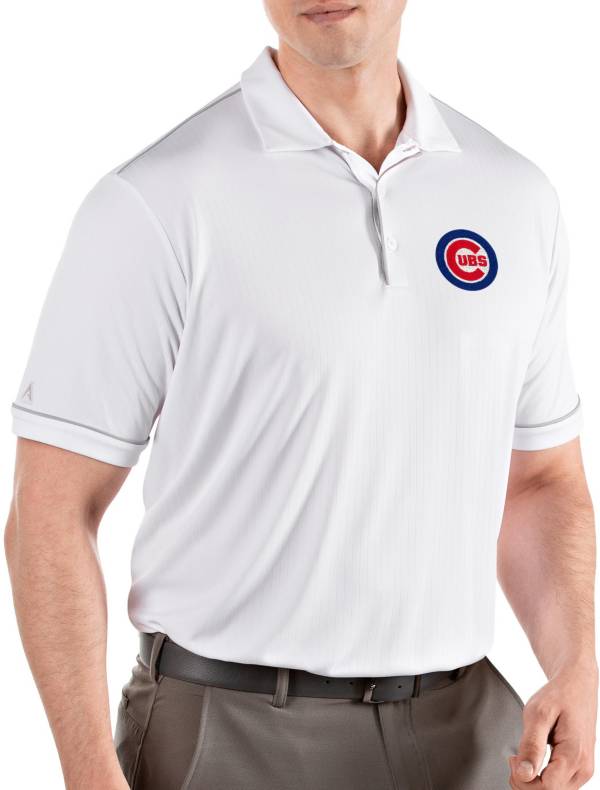 Antigua Men's Chicago Cubs Salute White Performance Polo