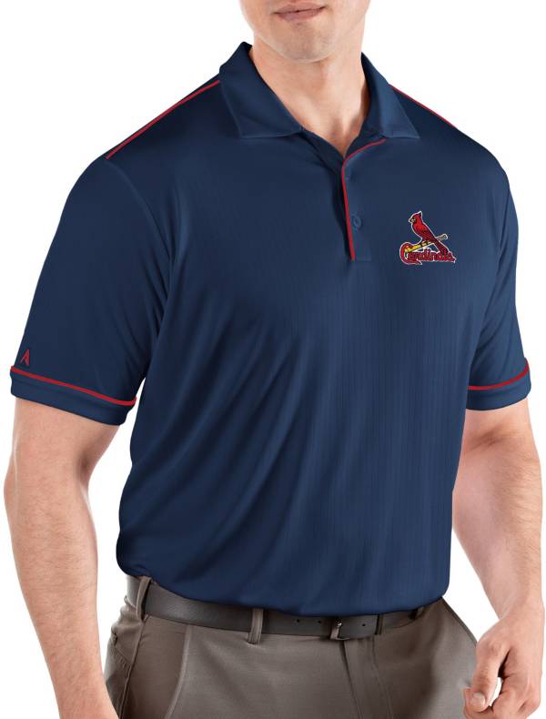 Antigua Men's St. Louis Cardinals Salute Navy Performance Polo