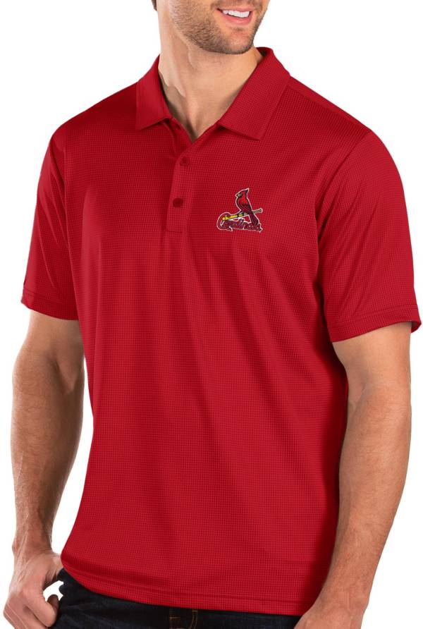 Antigua Men's St. Louis Cardinals Red Balance Polo