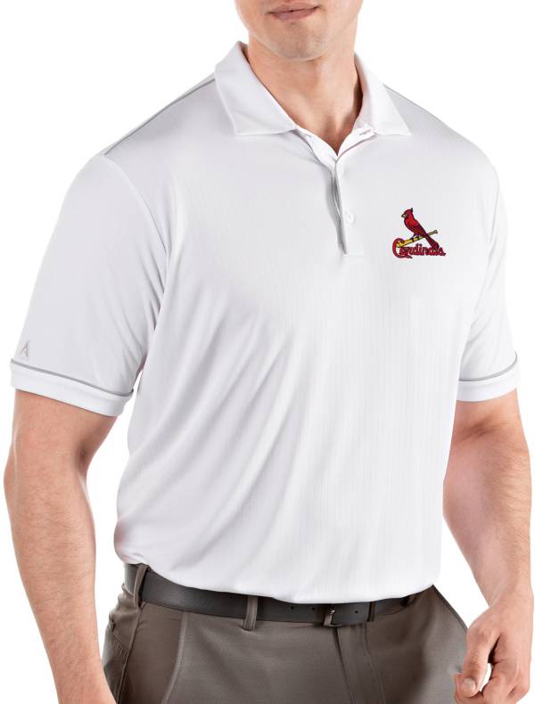 Antigua Men's St. Louis Cardinals Salute White Performance Polo