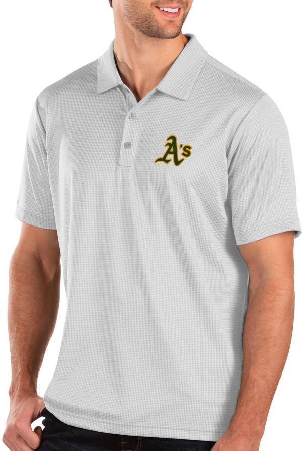 Antigua Men's Oakland Athletics White Balance Polo product image