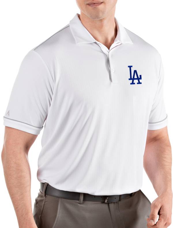 Antigua Men's Los Angeles Dodgers Salute White Performance Polo