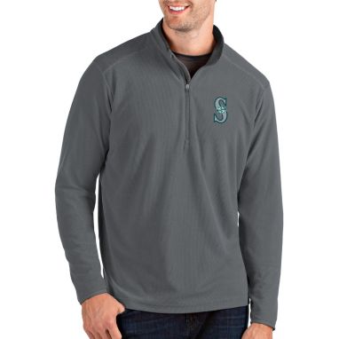 sorry, Antigua Men's Seattle Mariners Grey Glacier Quarter-Zip Pullover is currently out of stock