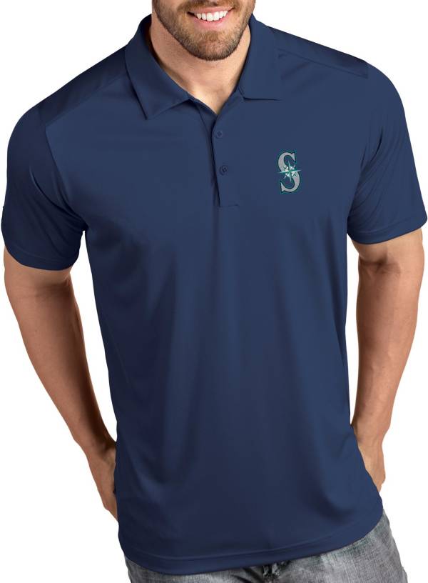 Antigua Men's Seattle Mariners Tribute Navy Performance  Polo product image