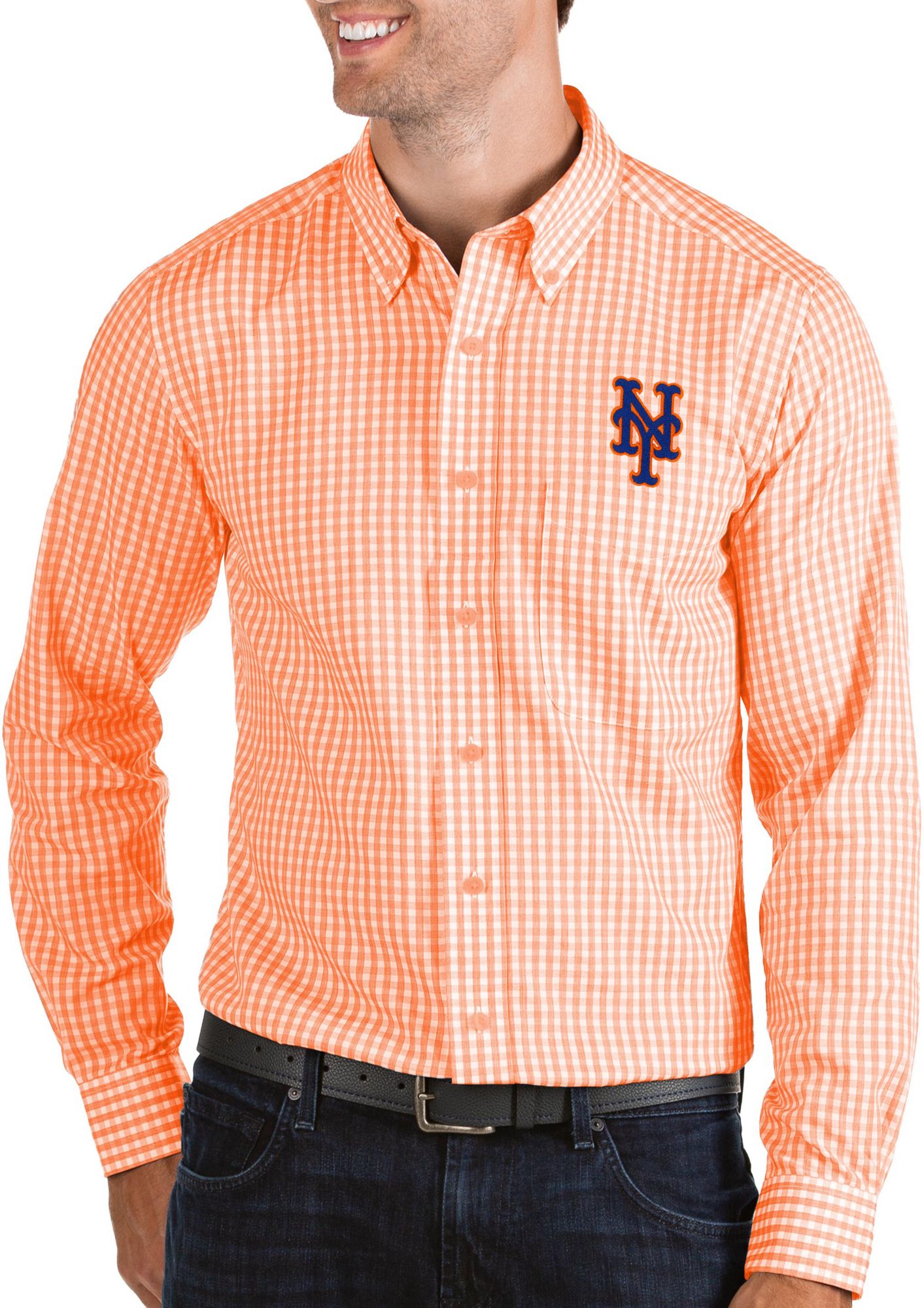 mets button down shirt