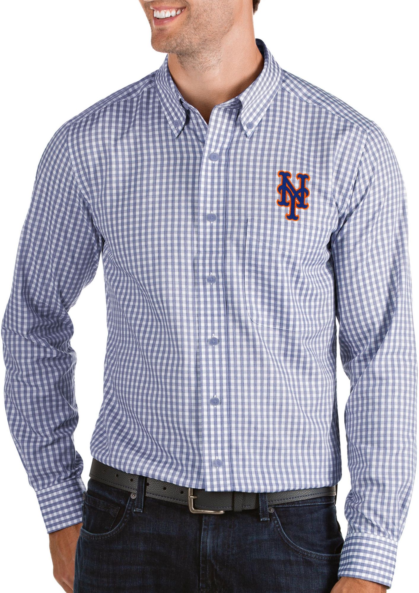 mets button down shirt