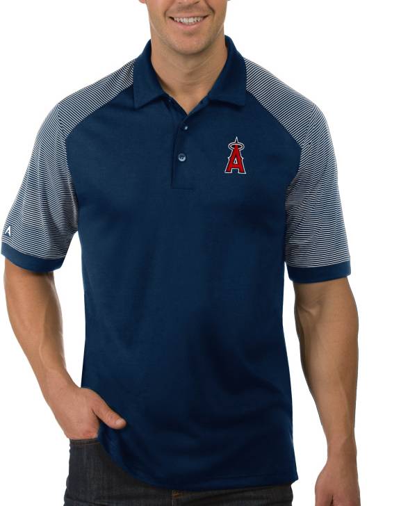 Antigua Men's Los Angeles Angels Engage Navy Polo product image
