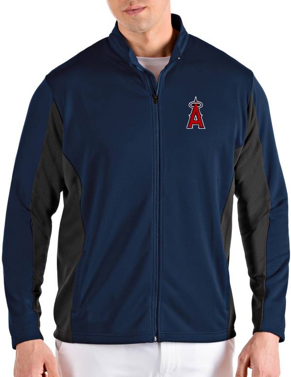Antigua Men's Los Angeles Angels Navy Passage Full-Zip Jacket product image