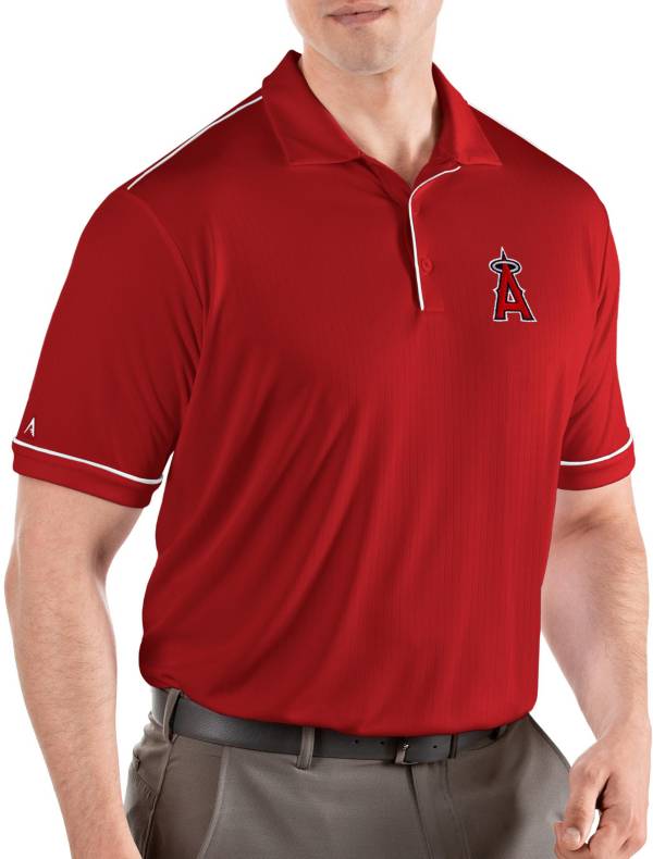 Antigua Men's Los Angeles Angels Salute Red Performance Polo