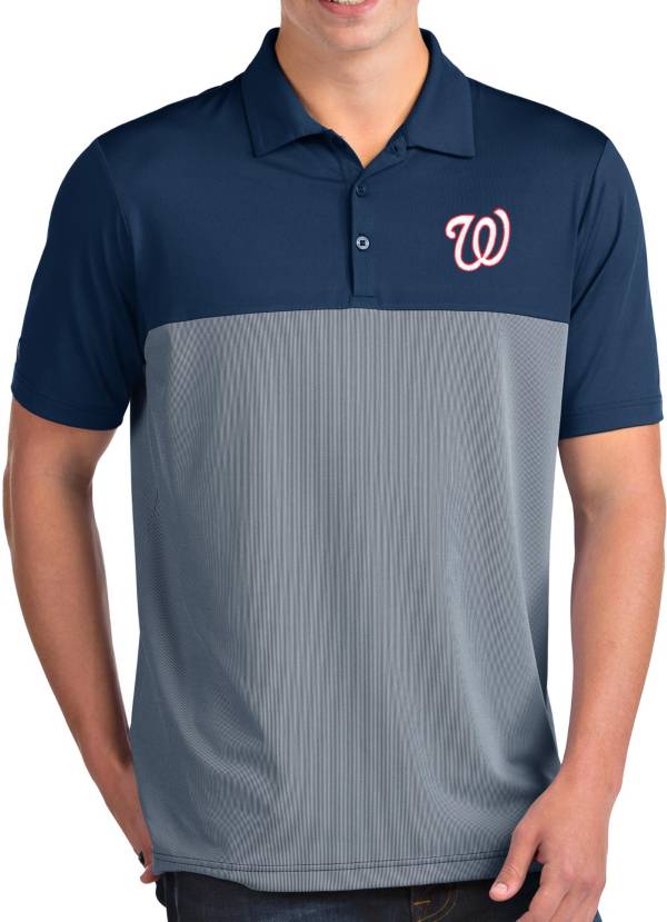 Antigua Men's Washington Nationals Venture Navy Performance Polo