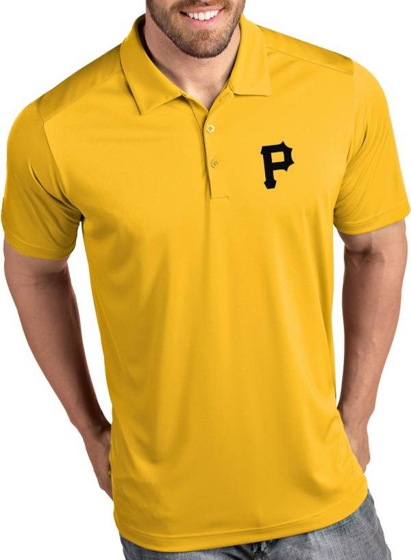 Antigua Men's Pittsburgh Pirates Tribute Gold Performance Polo