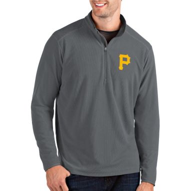 sorry, Antigua Men's Pittsburgh Pirates Grey Glacier Quarter-Zip Pullover is currently out of stock