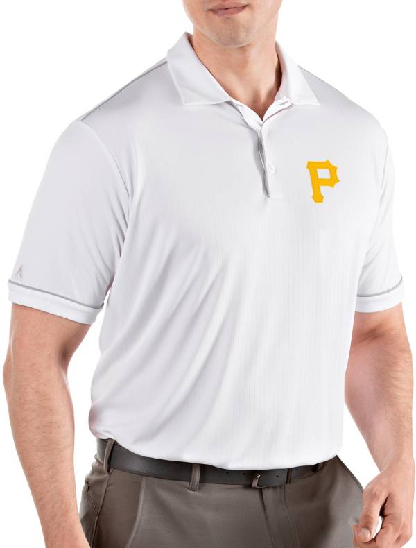 Antigua Men's Pittsburgh Pirates Salute White Performance Polo