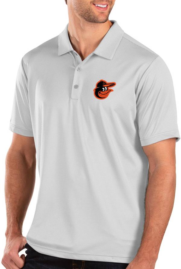 Antigua Men's Baltimore Orioles White Balance Polo | DICK'S Sporting Goods