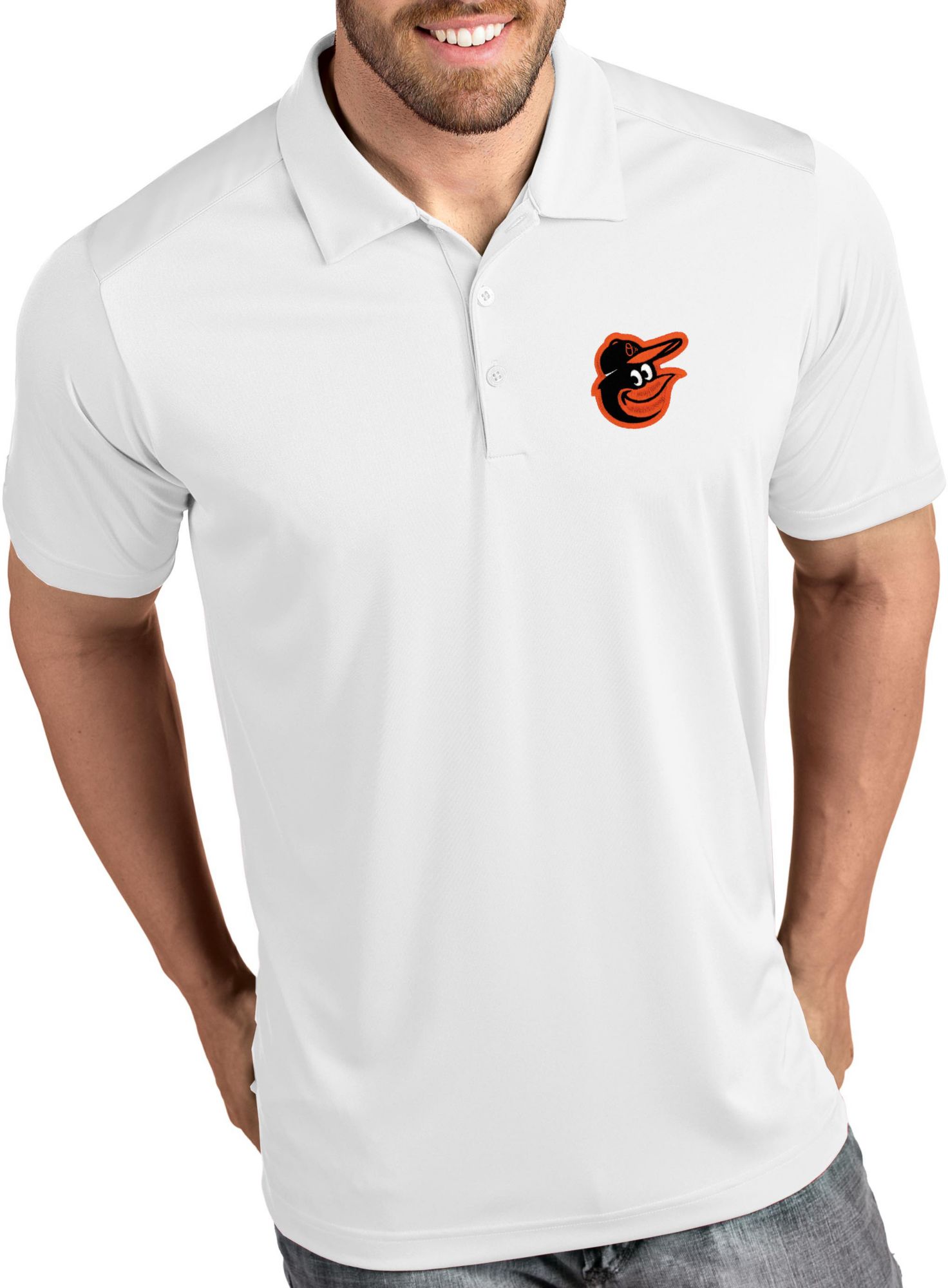 Antigua Men's Baltimore Orioles Tribute Performance Polo