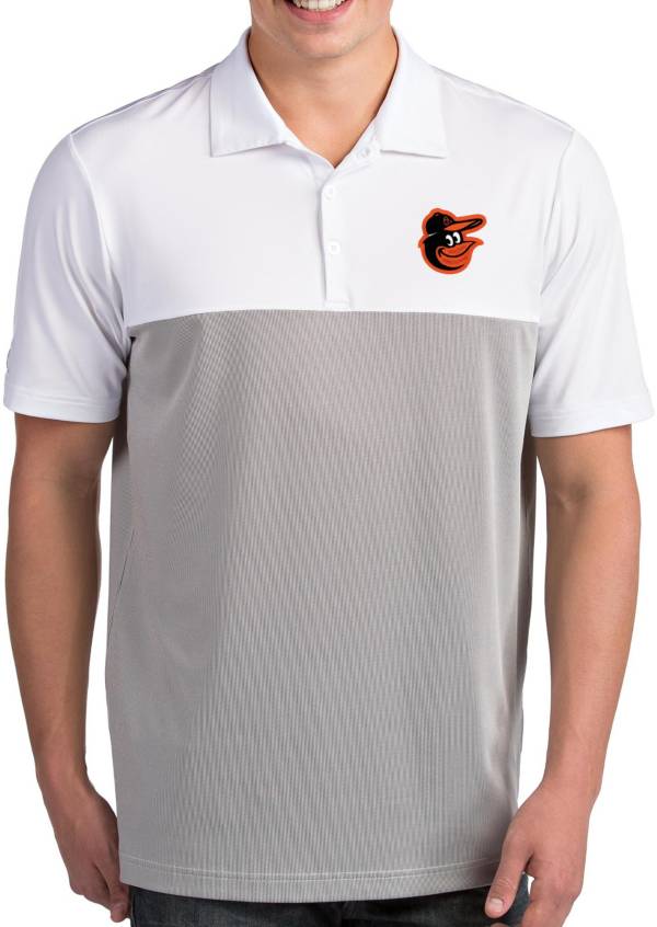 Antigua Men's Baltimore Orioles Venture White Performance Polo