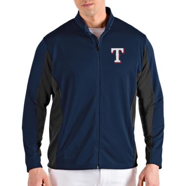 sorry, Antigua Men's Texas Rangers Navy Passage Full-Zip Jacket is currently out of stock
