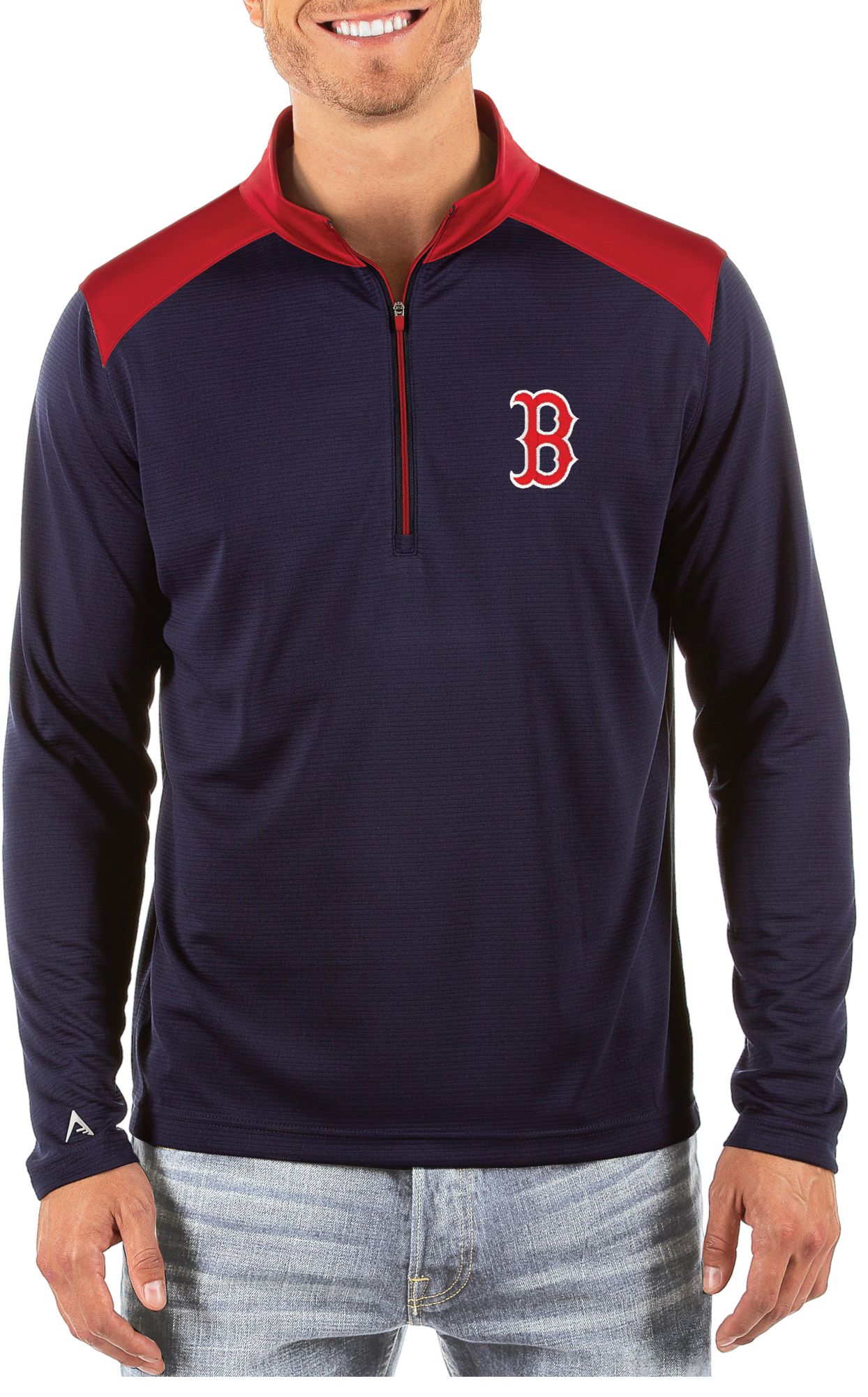 red sox quarter zip pullover