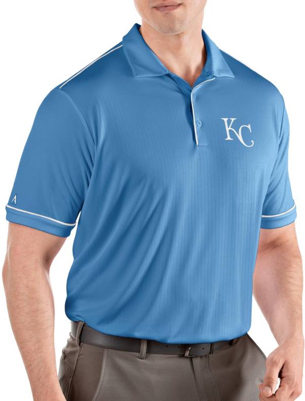 Antigua Men's Kansas City Royals Salute Light Blue Performance Polo