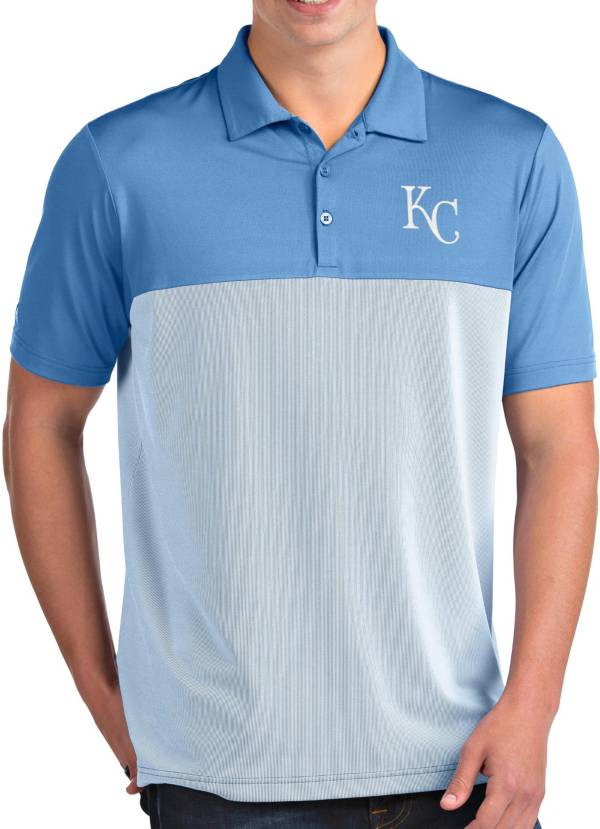 Antigua Men's Kansas City Royals Venture Light Blue Performance Polo