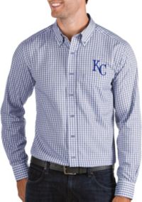 Lids Kansas City Royals Antigua Women's Structure Button-Up Long Sleeve  Shirt