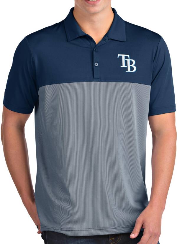 Antigua Men's Tampa Bay Rays Venture Navy Performance Polo