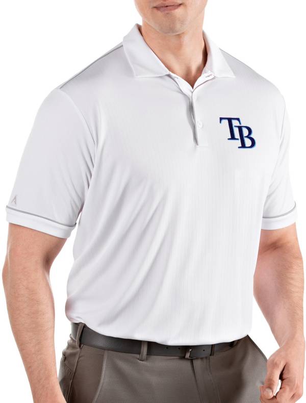 Antigua Men's Tampa Bay Rays Salute White Performance Polo