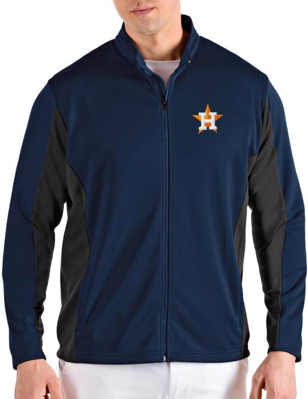 Antigua Men's Houston Astros Navy Passage Full-Zip Jacket product image