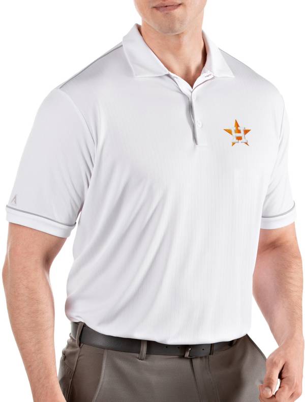 Antigua Men's Houston Astros Salute White Performance Polo