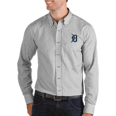 sorry, Antigua Men's Detroit Tigers Structure Grey Long Sleeve Button Down Shirt is currently out of stock