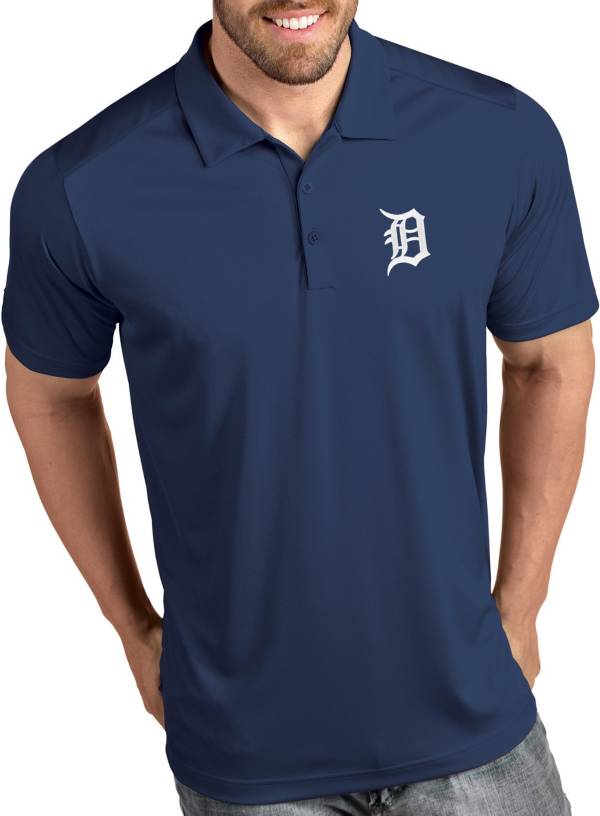 Antigua Men's Detroit Tigers Tribute Navy Performance  Polo product image