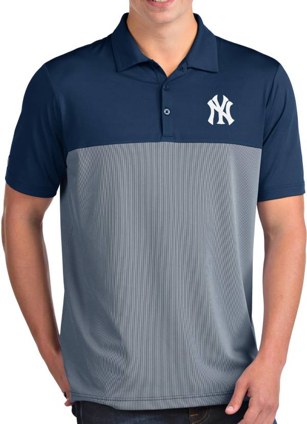 Antigua Men's New York Yankees Venture Navy Performance Polo