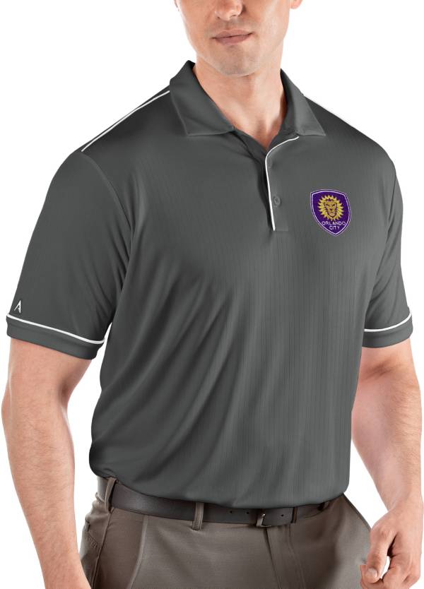 Antigua Men's Orlando City Salute Grey Polo