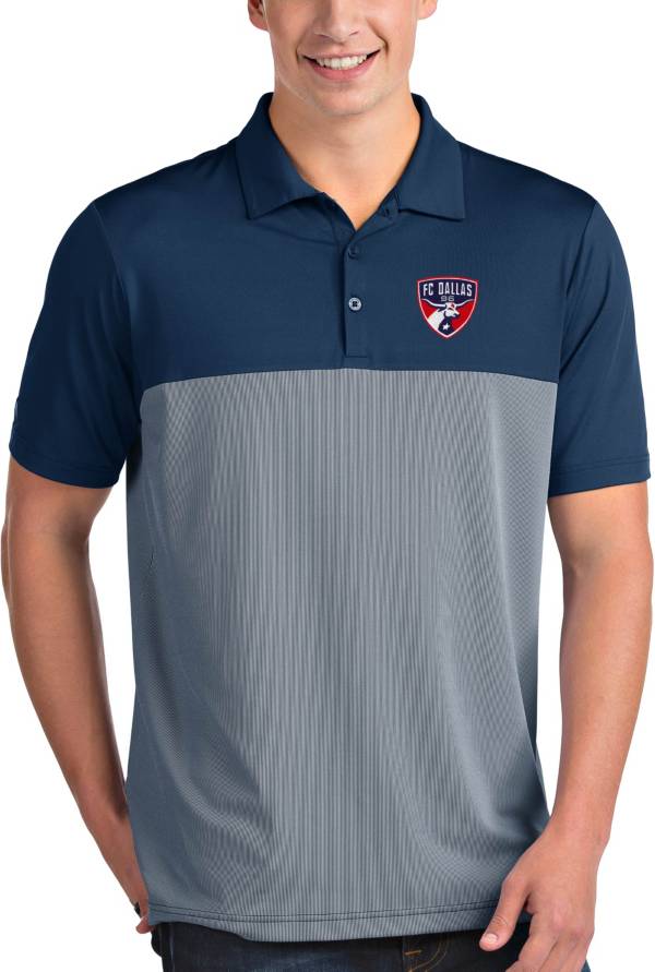 Antigua Men's FC Dallas Venture Navy Polo