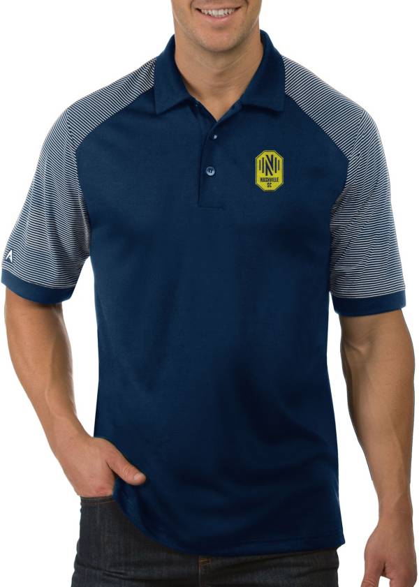 Antigua Men's Nashville SC Engage Navy Polo