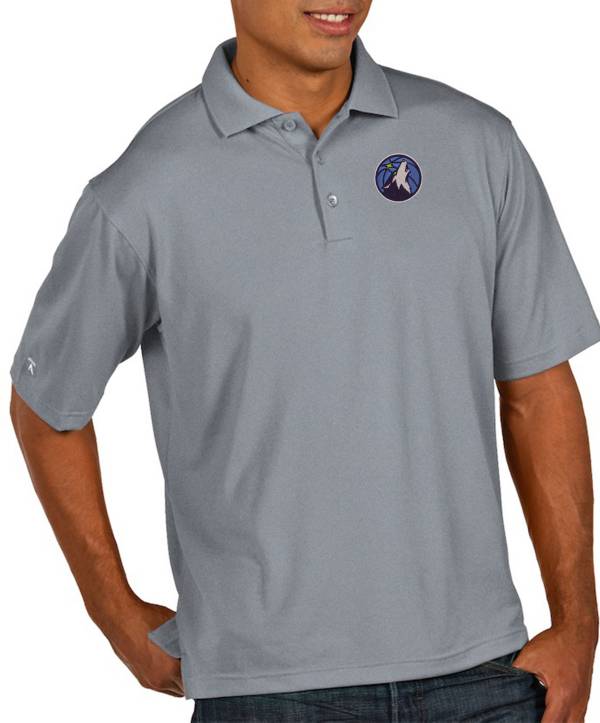 Antigua Men's Minnesota Timberwolves Xtra-Lite Pique Performance Polo